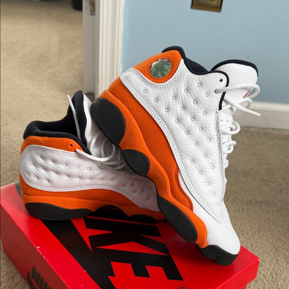 Jordan 13- Starfish (Orange/White) - Picture 2 of 4